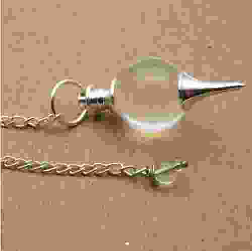 Natural Crystal Quartz Pendulum 