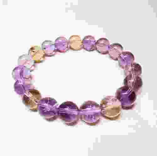 Natural Ametrine Crystal Beads Bracelet