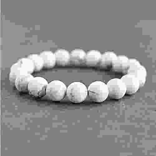 Natural Howlite Beads Bracelet