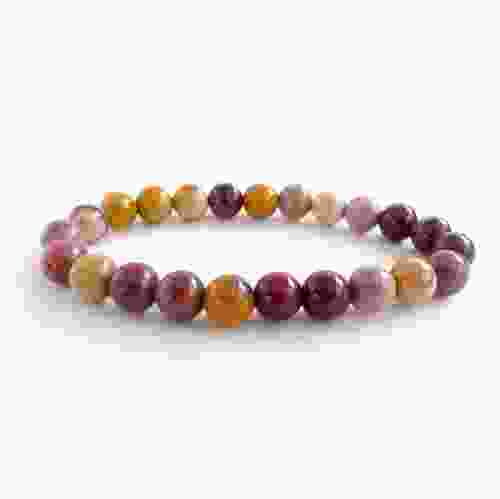 Natural Mookaite Crystal Bracelet