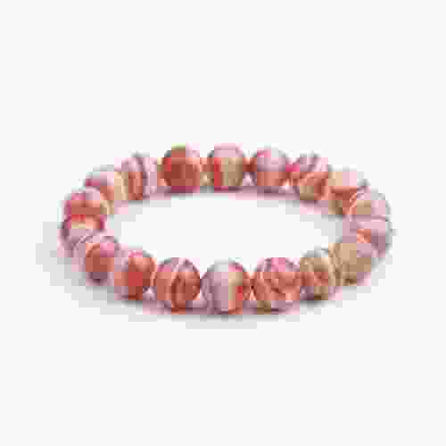 Rhodochrosite Gemstone Stretchable Bracelet 
