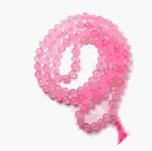 Natural Rose Quartz 108 Beads Japa Mala Rosary