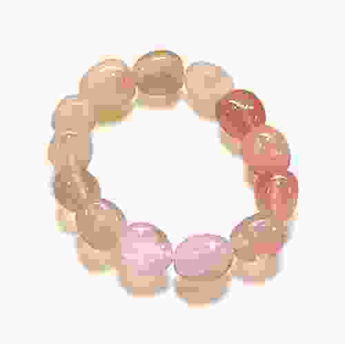 Rose Quartz Tumbled Stretchable Bracelet 