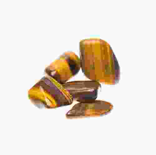 Natural Tiger Eye Tumble Healing Crystals ( 5 Pcs)