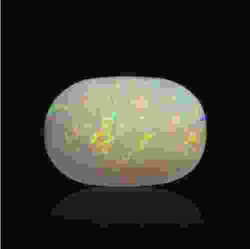 White Opal with Fire - 4.46 Carat (5.00 Ratti)