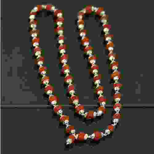 Rudraksha Silver Mala