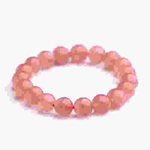 Rose Quartz Gemstone Stretchable Bracelet 