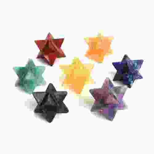 7 Chakra Healing Crystal Merkaba Set