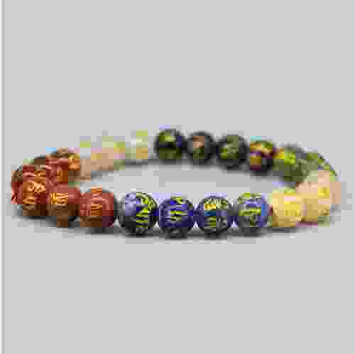 Meditation Mantra Beads Bracelet