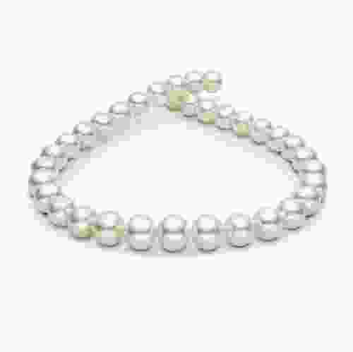 White South Sea Pearl String Necklace 