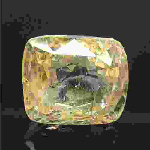 Natural Ceylon Yellow Sapphire - 3.39 Carat 