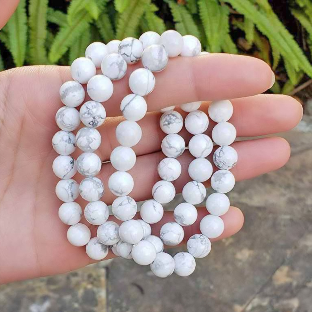 Howlite Beads Stretchable Bracelet 