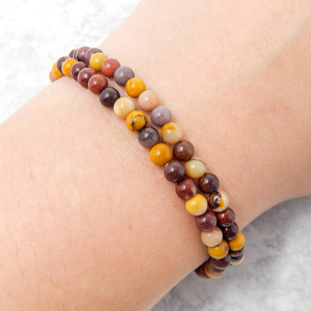 Mookaite Crystal Stretchable Bracelet 