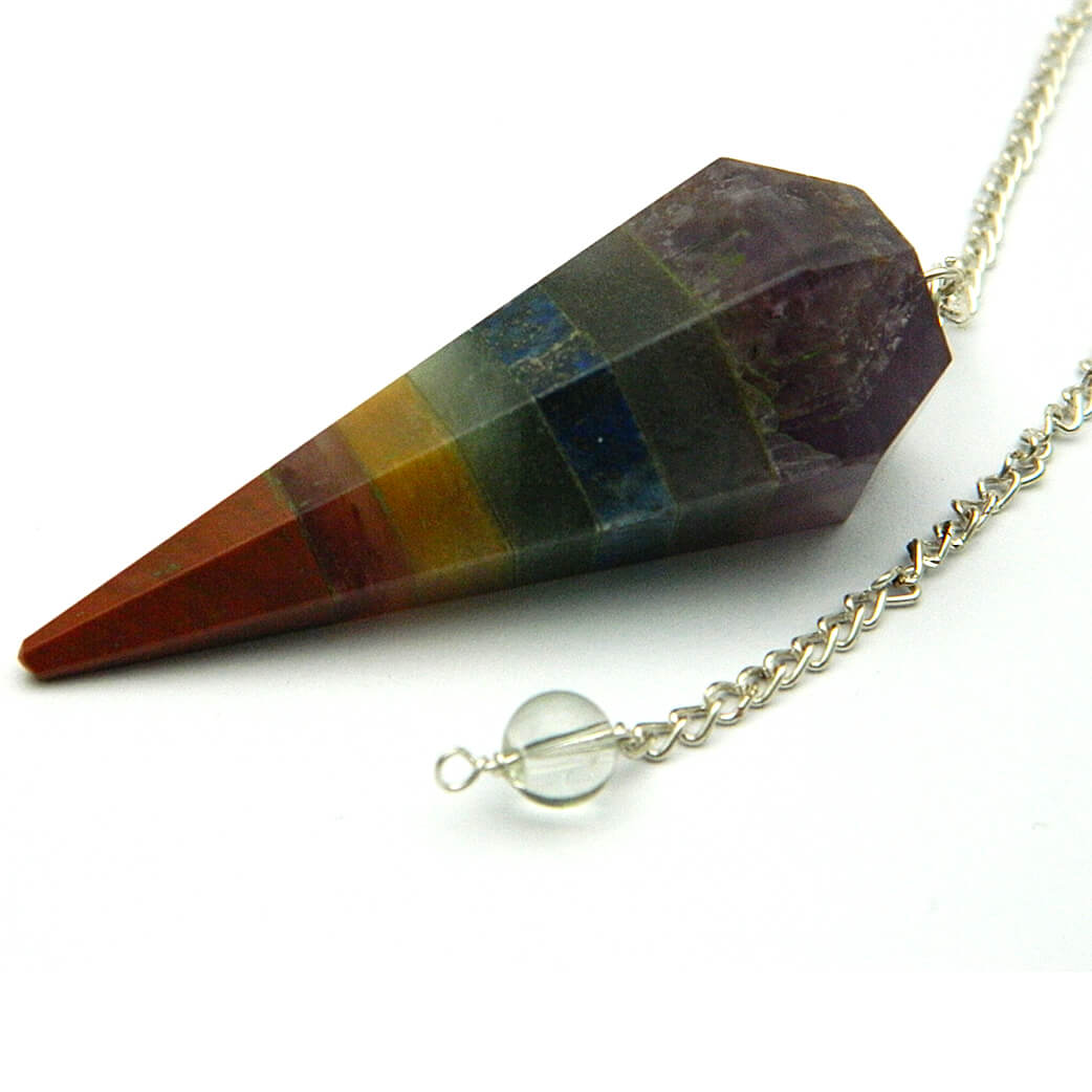 Seven Chakra Crystal Pendulum