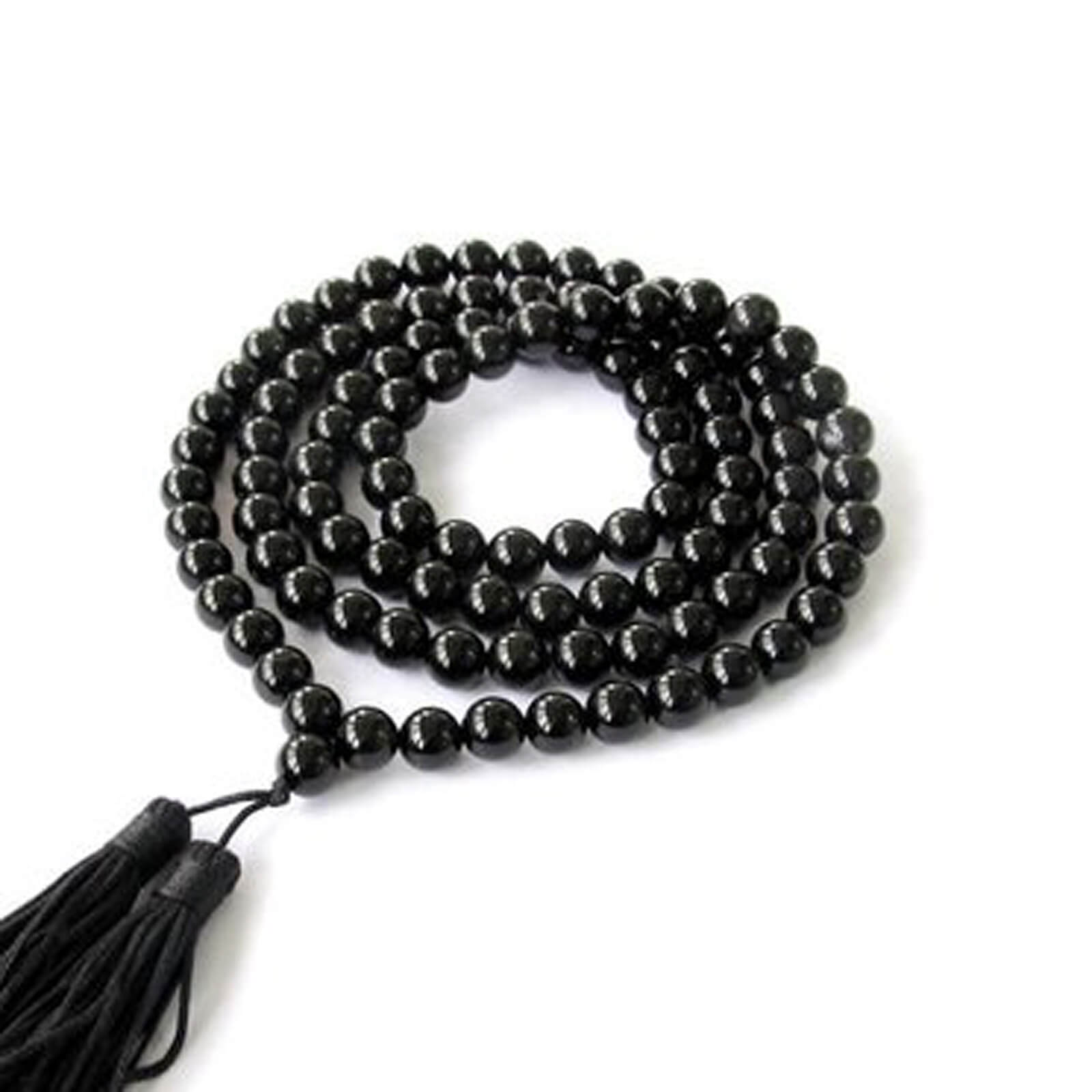 Black Hakik Beads Mala