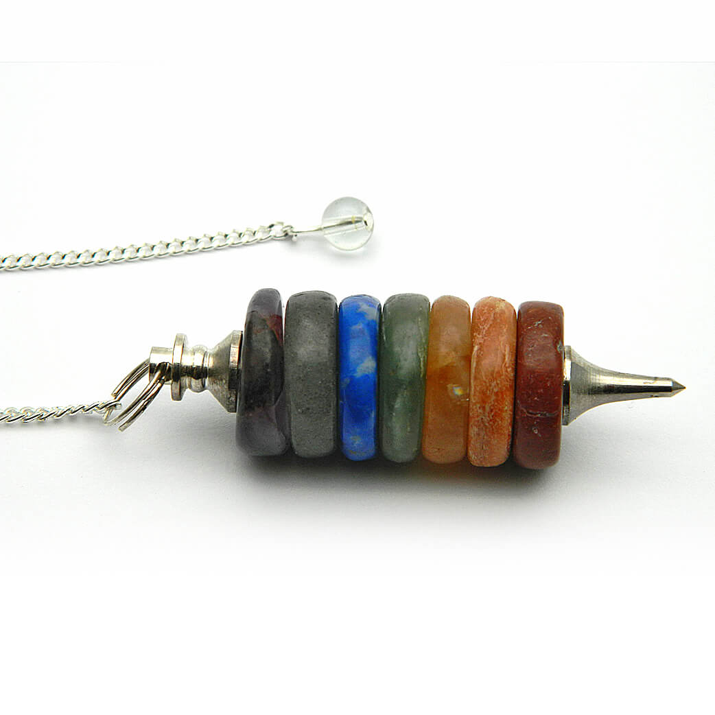 Seven Chakra Crystal Pendulum