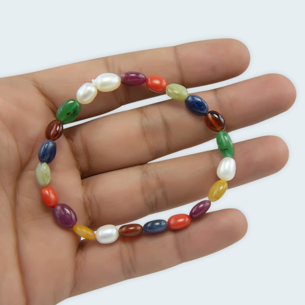 Navratna Multicolor Beads Bracelet