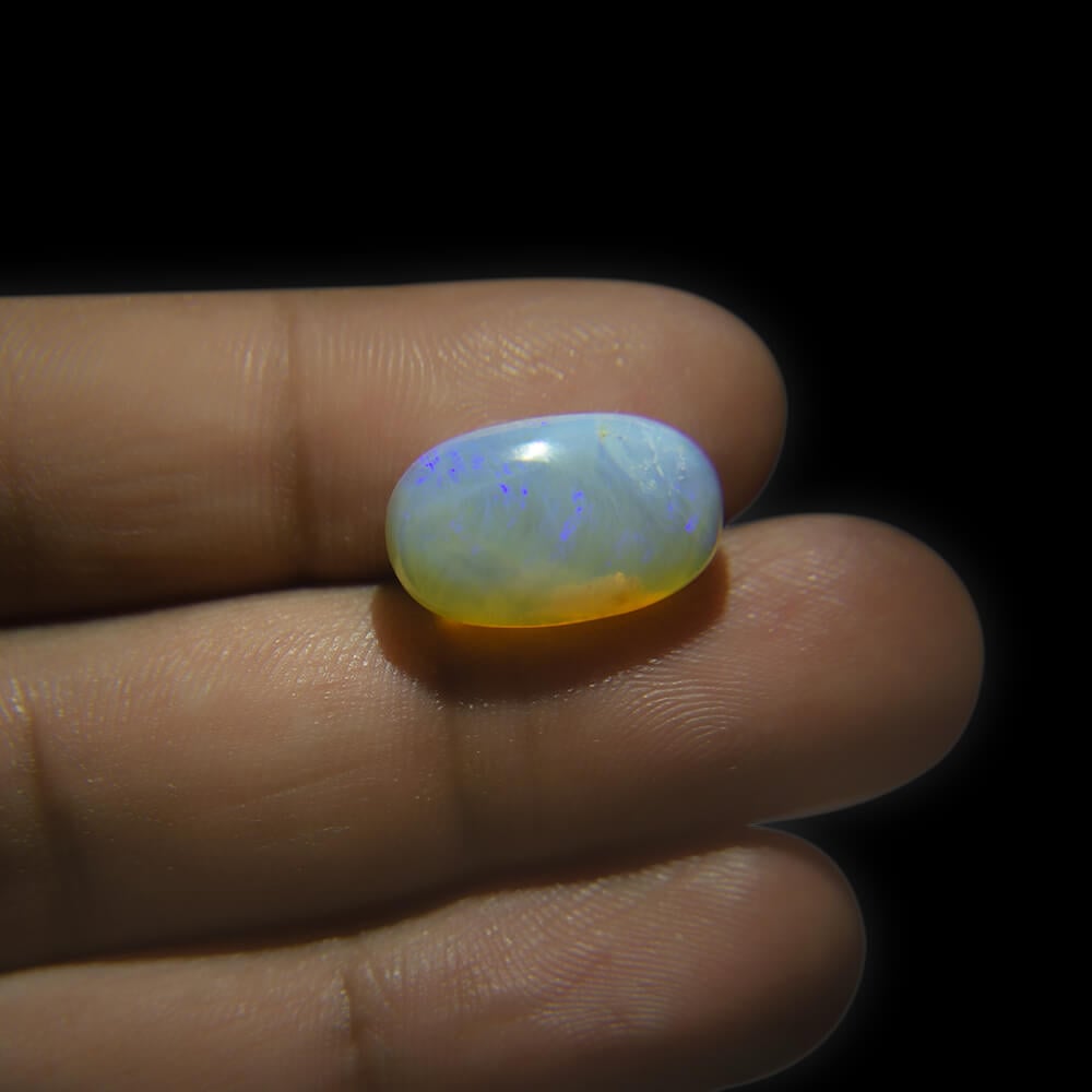 White Opal with Fire - 7.91 Carat