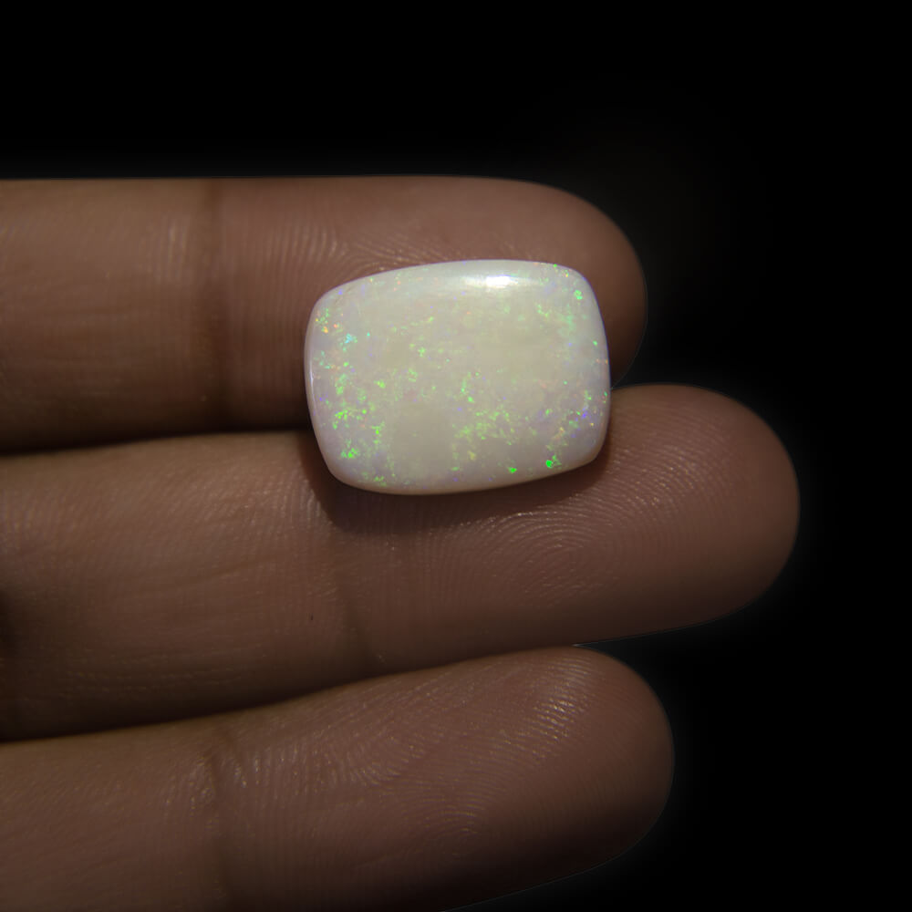 White Opal with Fire - 10.97 Carat