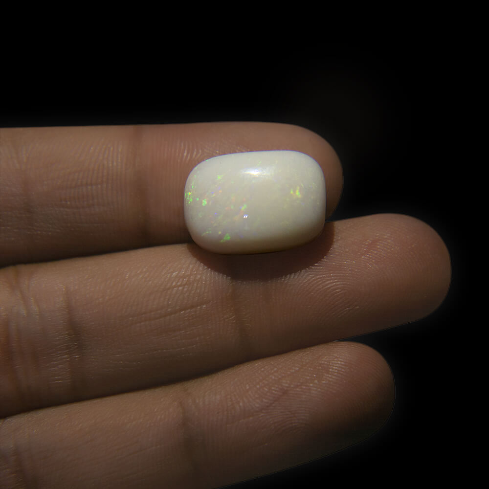 White Opal with Fire - 12.89 Carat