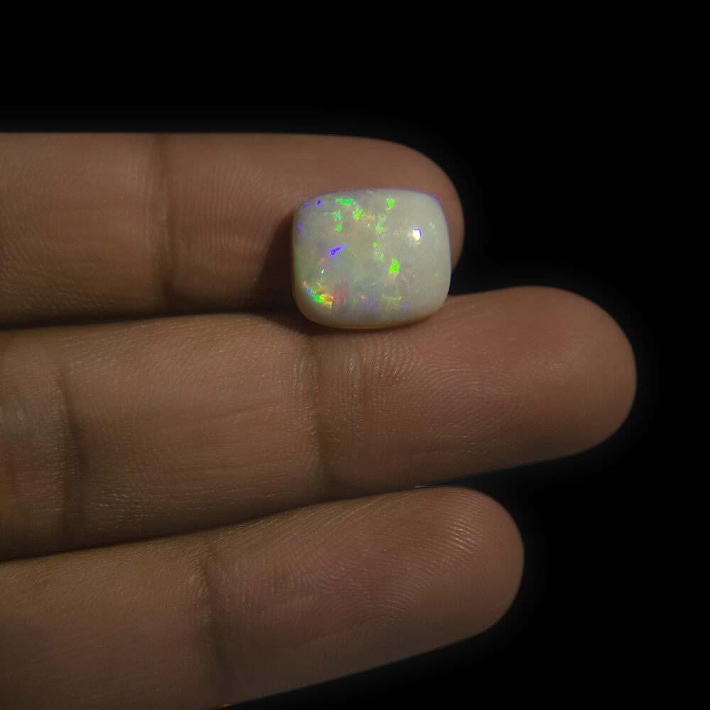 White Opal with Fire - 5.95 Carat