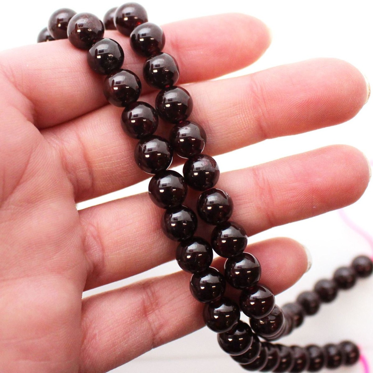 Red Garnet Beads String
