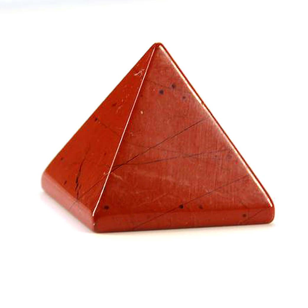 Natural Red Jasper Crystal Pyramid