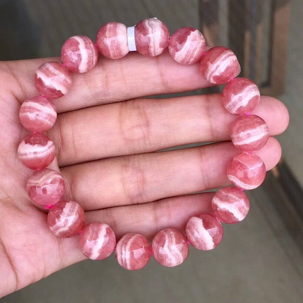 Rhodochrosite Gemstone Stretchable Bracelet 