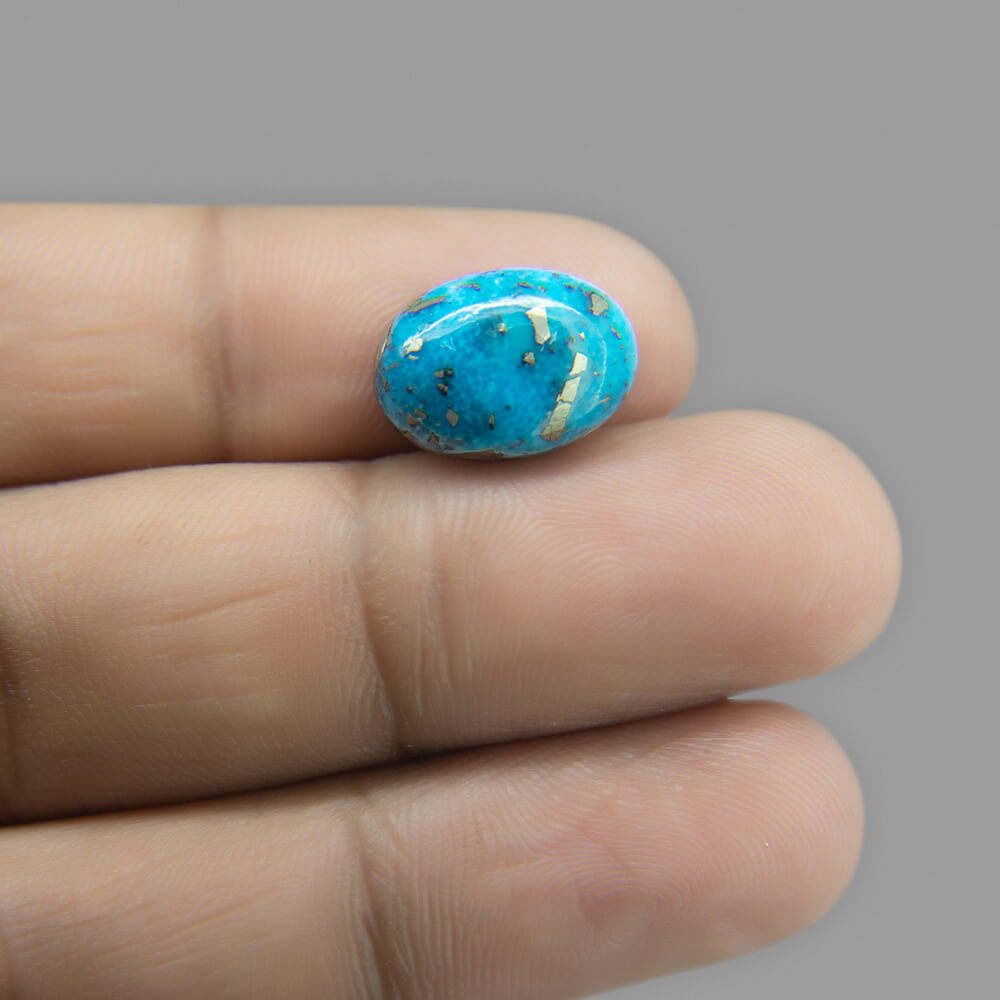 Turquoise (Firoza) Irani- 7.09 Carat (7.90 Ratti)