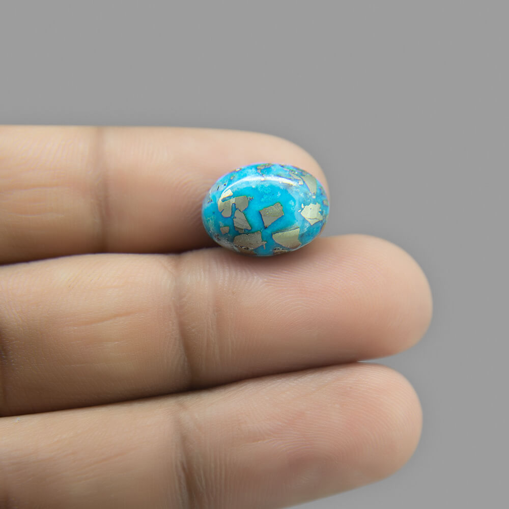 Turquoise (Firoza) Irani- 7.95 Carat (8.80 Ratti)