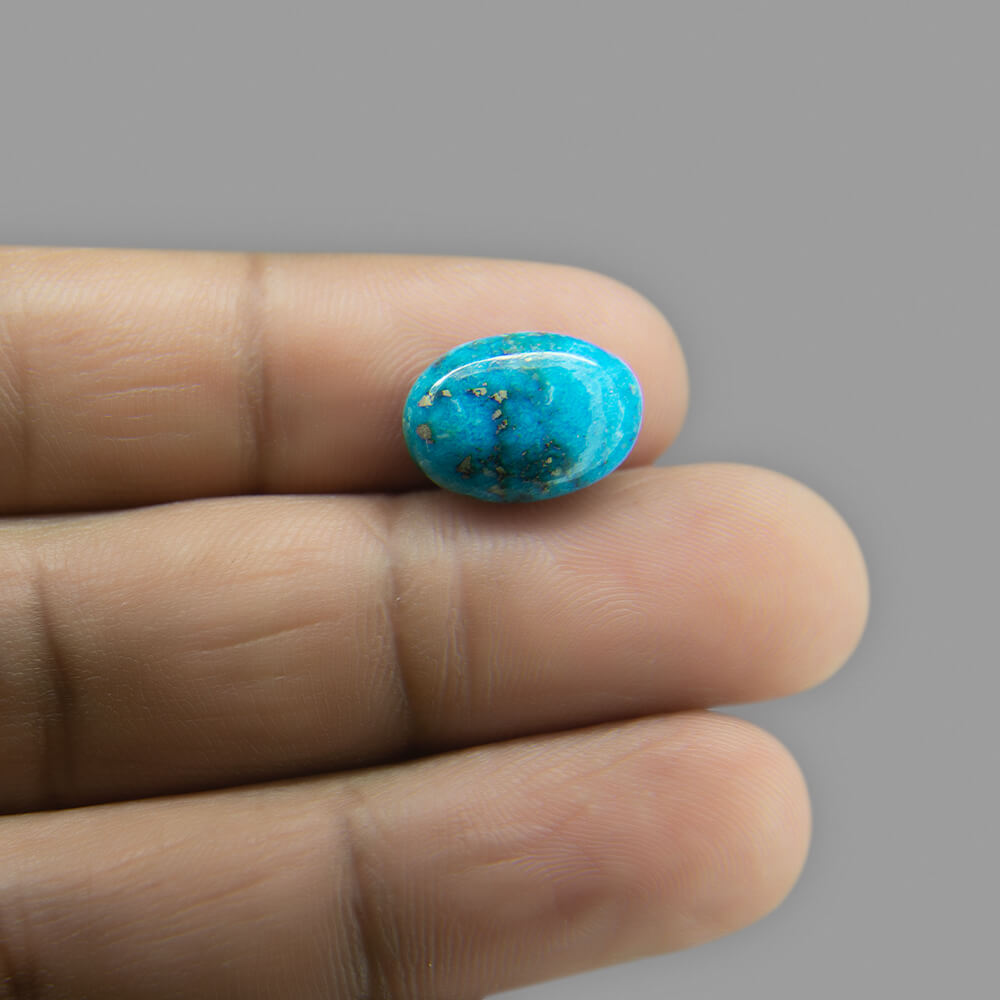 Turquoise (Firoza) Irani- 5.77 Carat (6.40 Ratti)