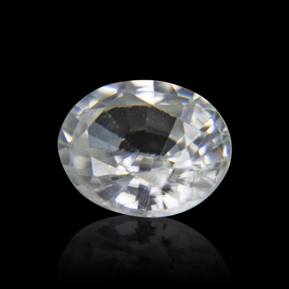 Natural Ceylon White Zircon 3.92 Carat/ 4.35 Ratti 