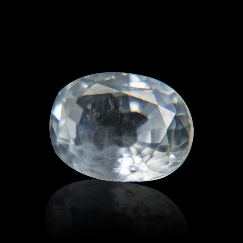 Natural Ceylon White Zircon 5.02 Carat/ 5.57 Ratti 