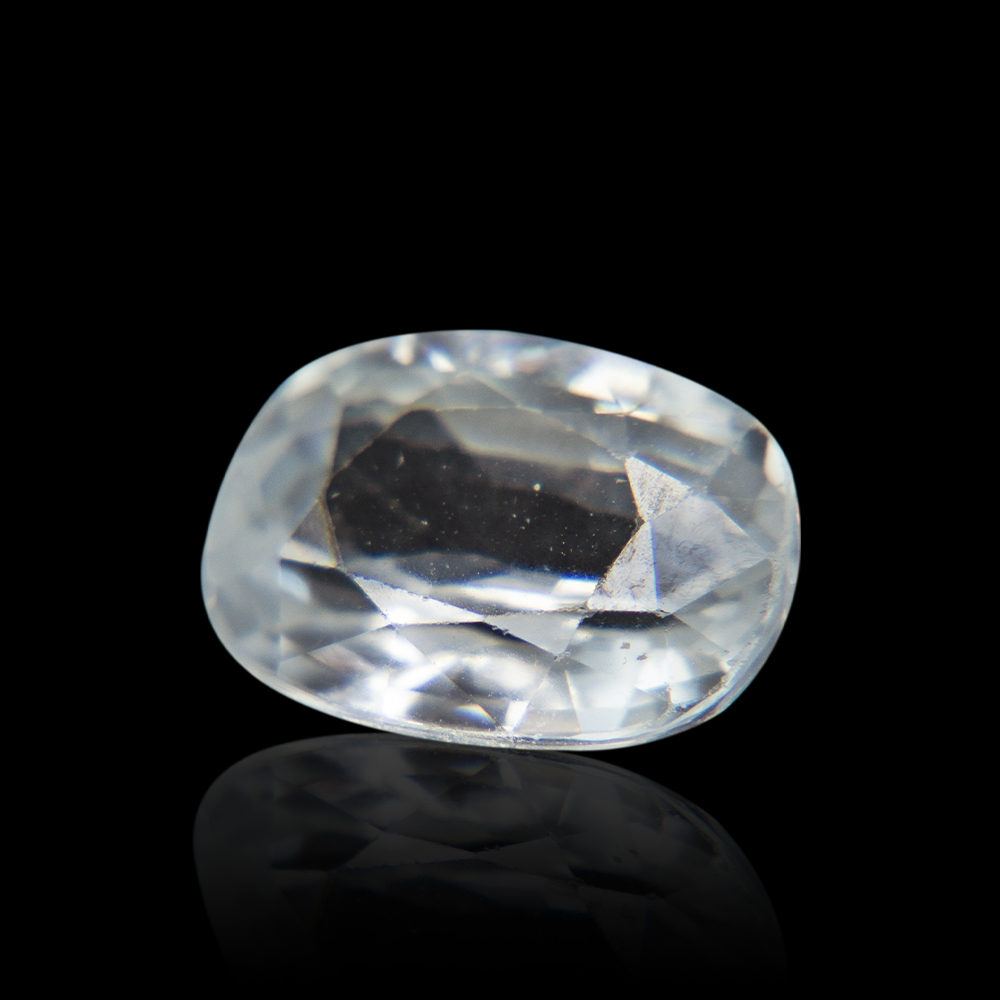 Natural Ceylon White Zircon 4.72 Carat/ 5.25 Ratti 
