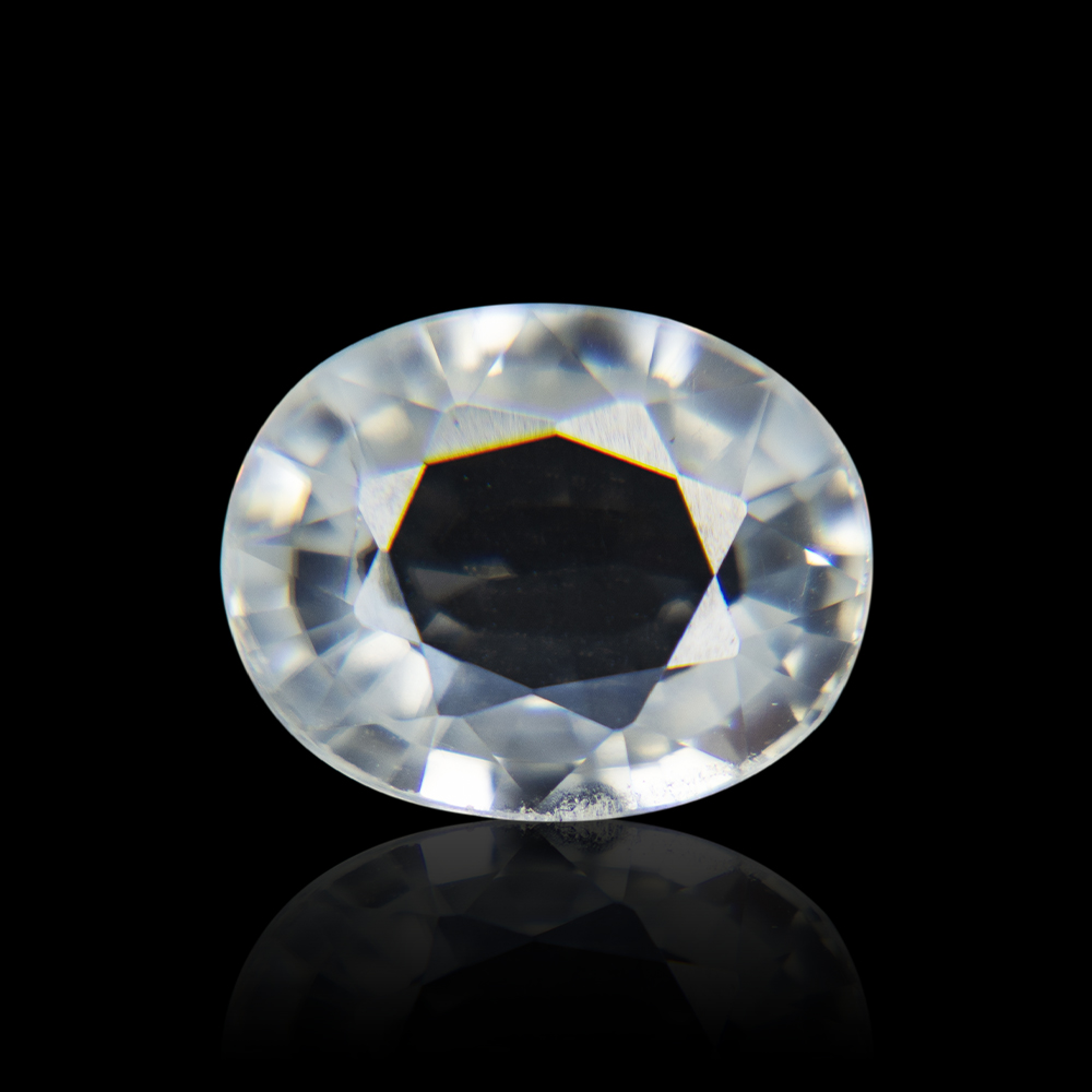 Natural Ceylon White Zircon 9.54 Carat/ 10.55 Ratti 