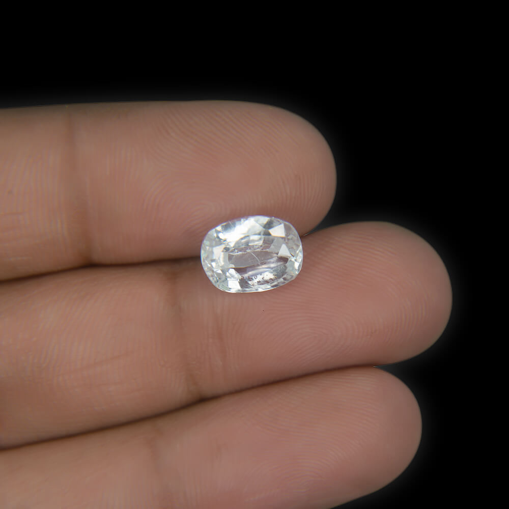White Zircon Natural Ceylon  - 5.16 Carat (5.50 Ratti)
