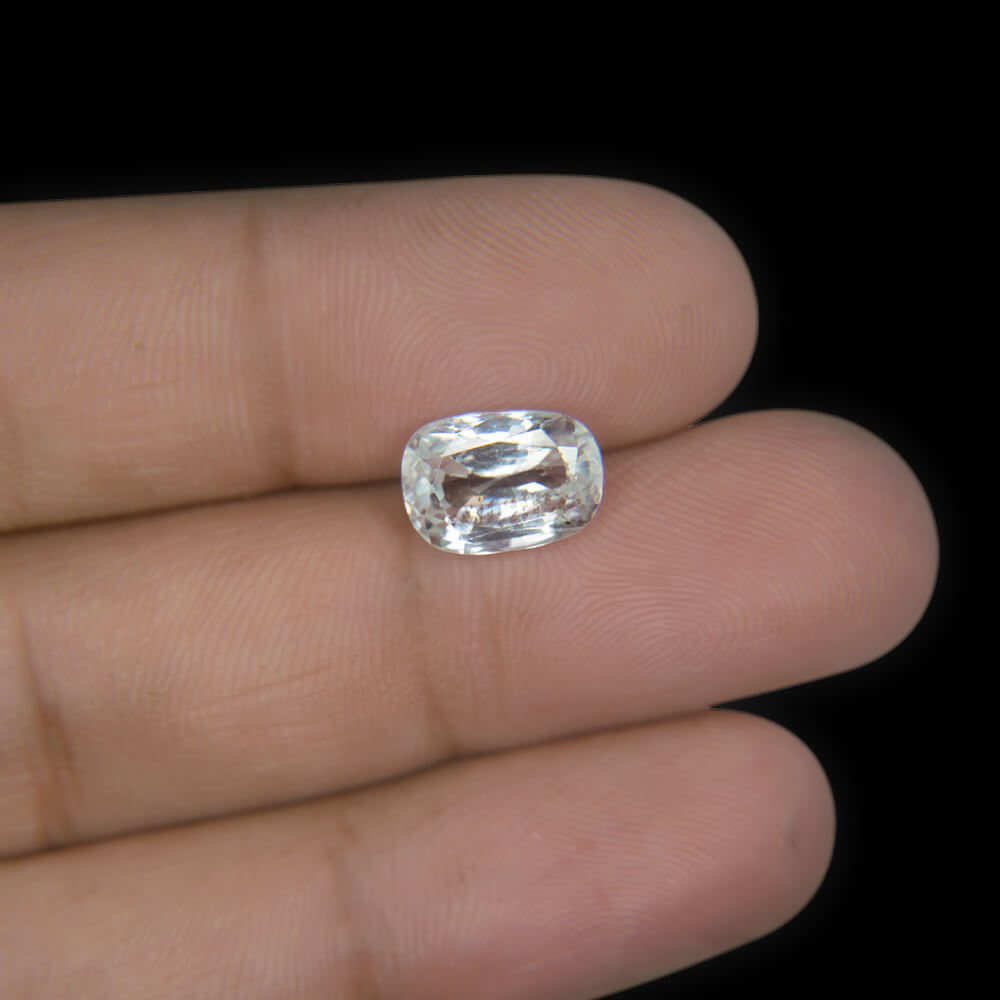 White Zircon Natural Ceylon  - 5.50 Carat (6.25 Ratti)