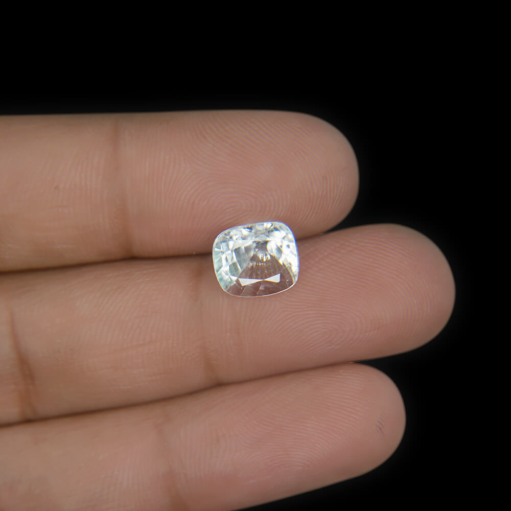 White Zircon Natural Ceylon  - 5.32 Carat (6.00 Ratti)