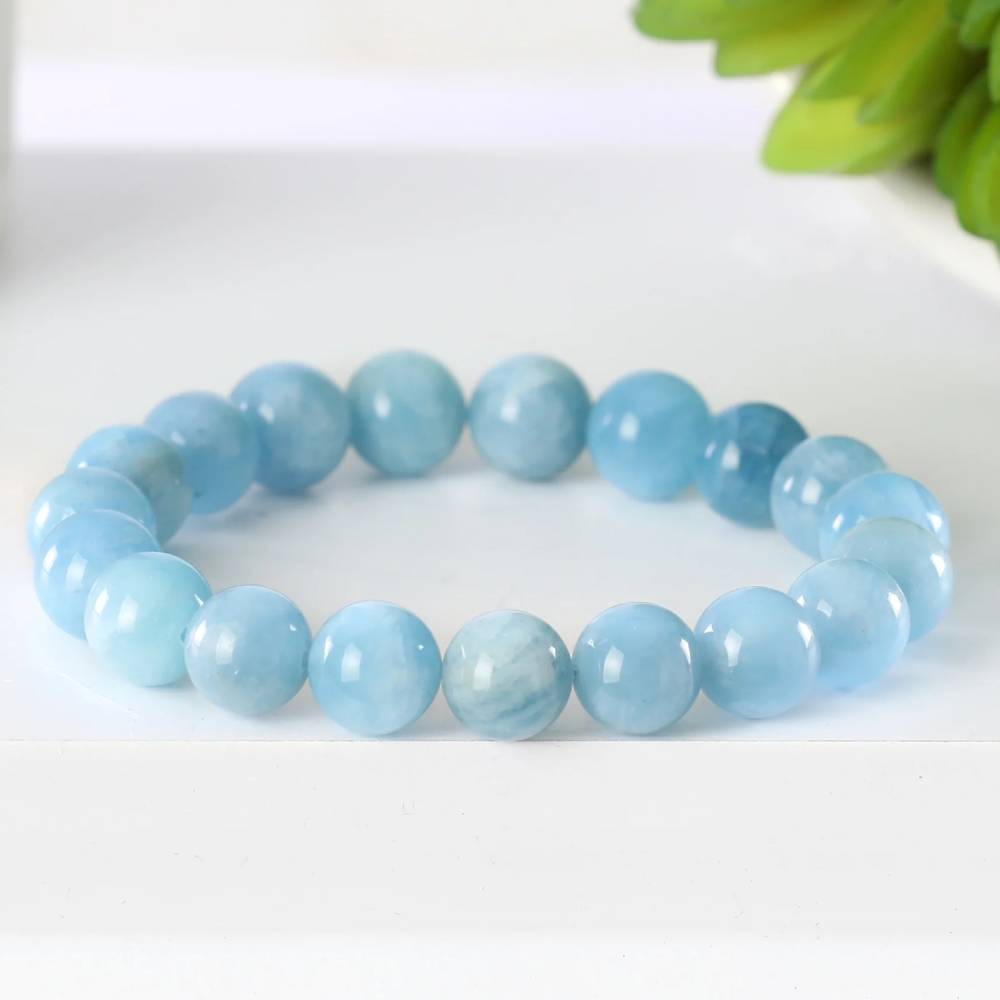 Aquamarine and Fresh Water Pearls Bracelet – LaSirene Designs