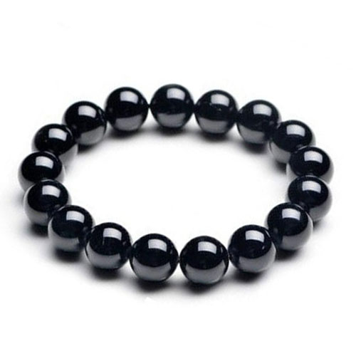 Black Tourmaline Bracelet for Protection from evil eye – Trucrystals.in